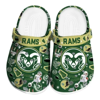 Colorado State Rams Football Icons Clogs