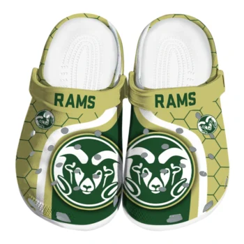 Colorado State Rams Hexagon Grid Clogs
