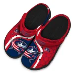 columbus-blue-jackets-hexagon-grid-clogs-best-selling