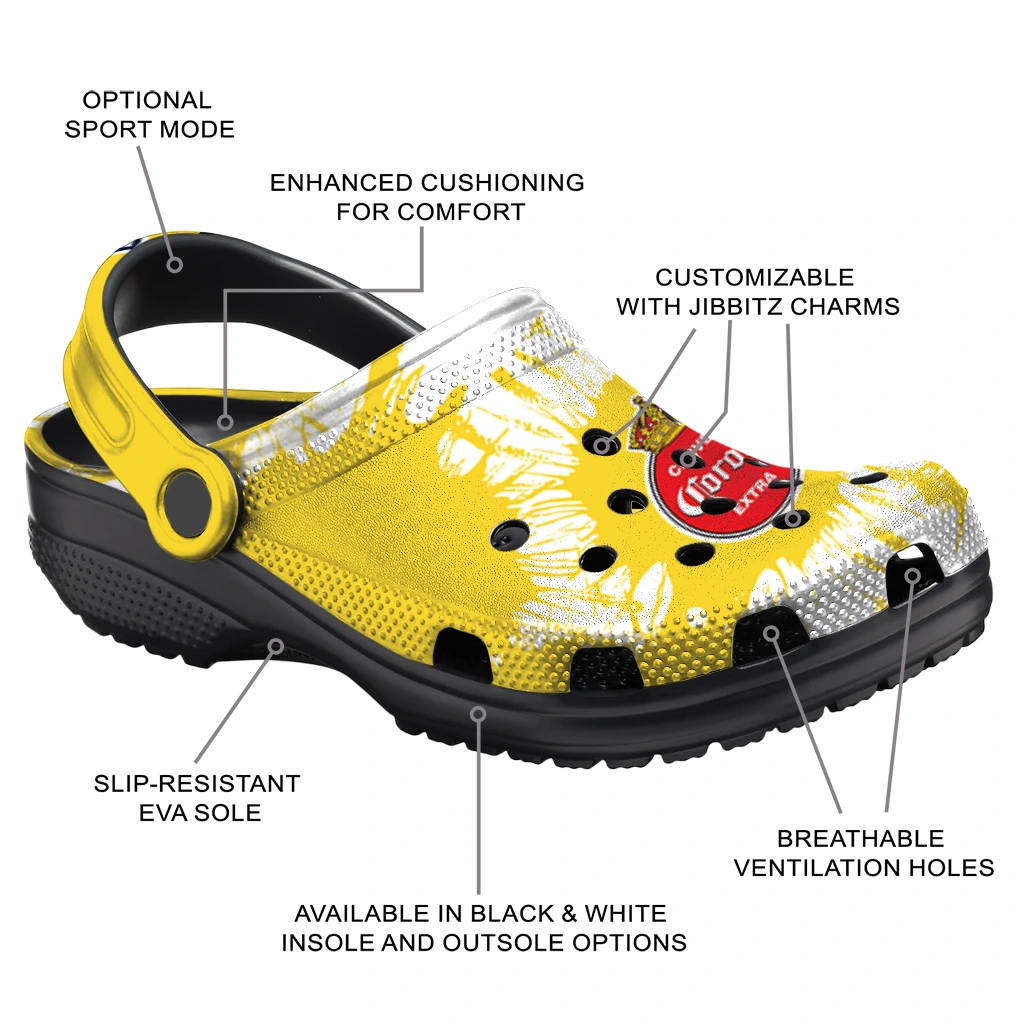 corona-beer-brush-paint-yellow-white-clogs-new-arrival-hey-clogs.webp