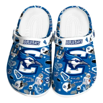 Creighton Bluejays Football Icons Clogs