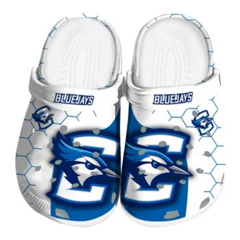 Creighton Bluejays Hexagon Grid Clogs