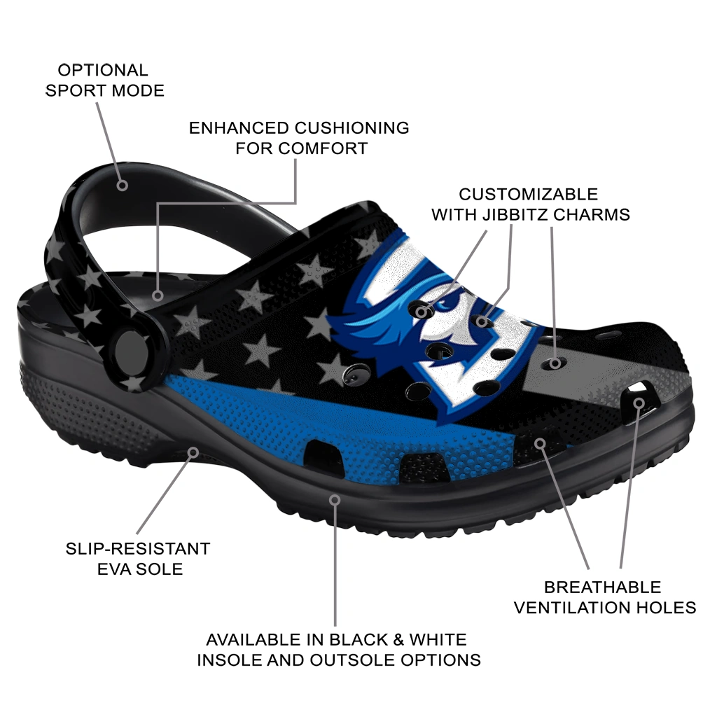 creighton-bluejays-stellar-stripes-theme-clogs-new-arrival