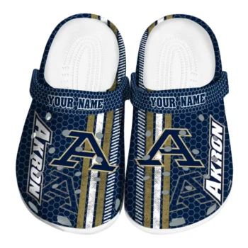 Custom Akron Zips Contrasting Stripes Clogs