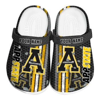 Custom Appalachian State Mountaineers Contrasting Stripes Clogs