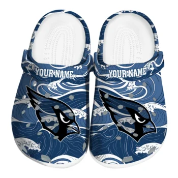 Custom Arizona Cardinals Wave Flow Clogs