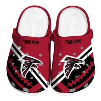 Custom Atlanta Falcons Football Motif Clogs