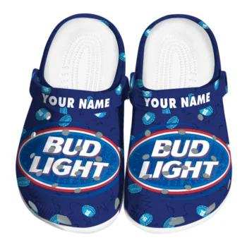 Custom Bud light Bottle Cap Blue White Clogs