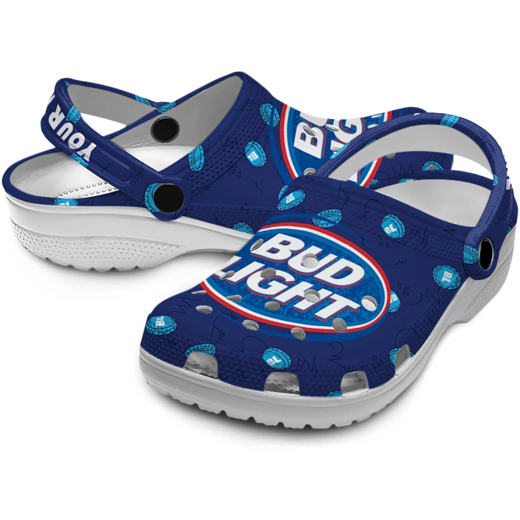 custom-bud-light-bottle-cap-blue-white-clogs-high-quality-hey-clogs.webp