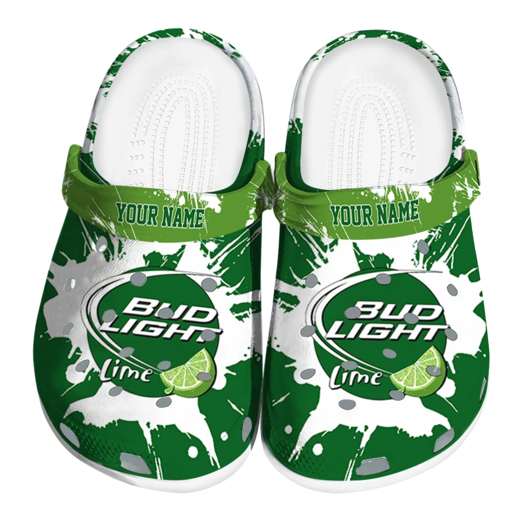 custom-bud-light-paint-splash-green-white-clogs-best-selling-hey-clogs.webp custom bud light paint splash green white clogs best selling hey clogs