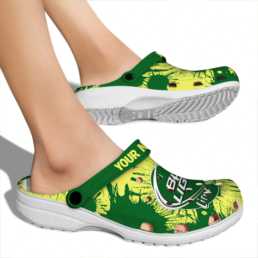 custom-bud-light-splash-motif-green-yellow-clogs-fashion-forward-hey-clogs.webp
