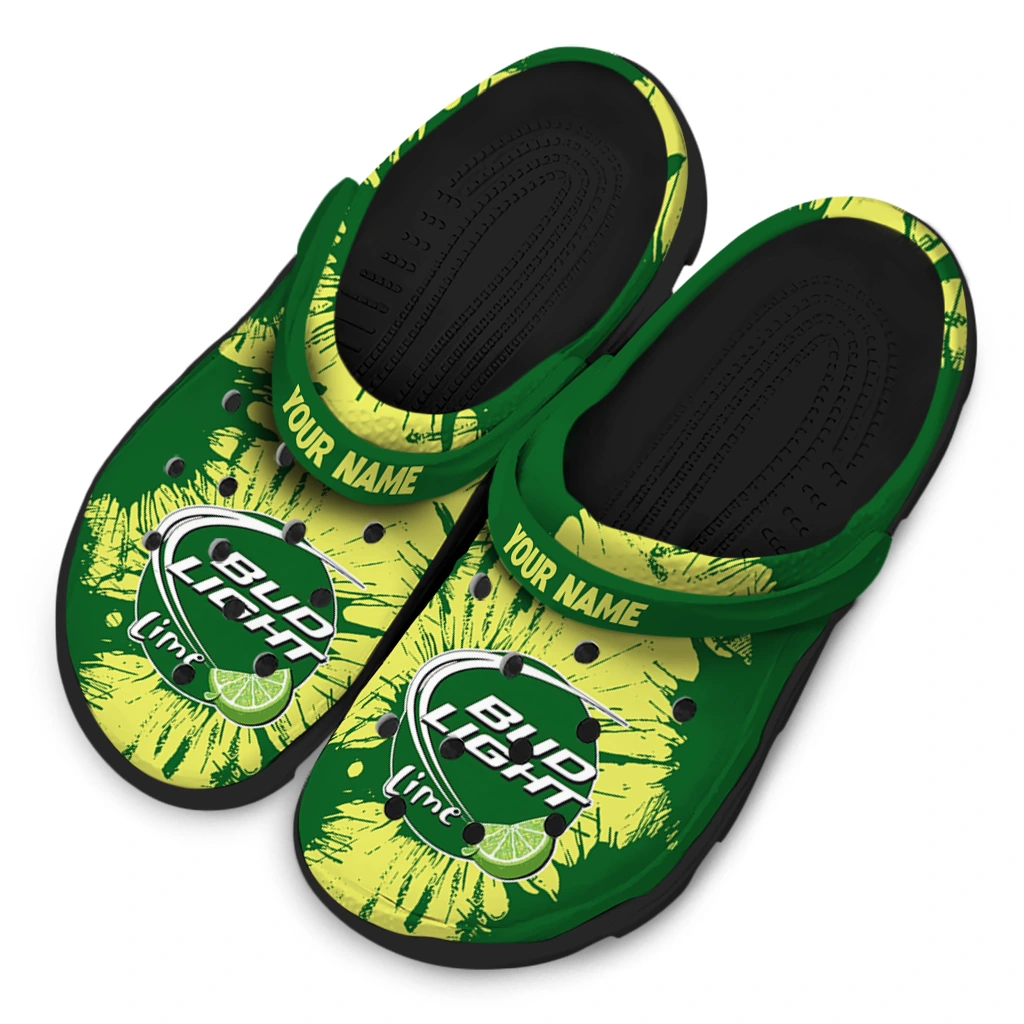 custom-bud-light-splash-motif-green-yellow-clogs-latest-model-hey-clogs.webp