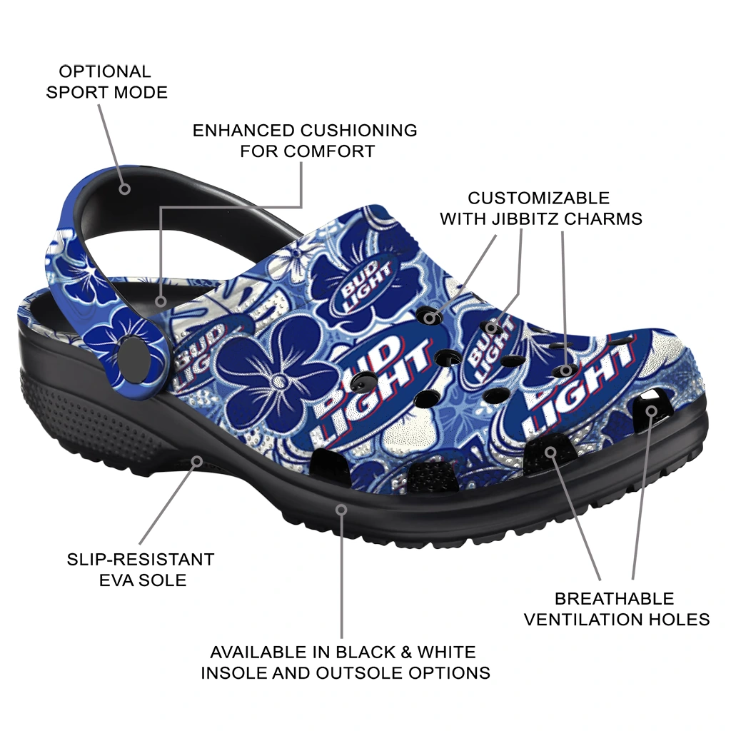 custom-bud-light-tropical-flower-blue-white-clogs-new-arrival-hey-clogs.webp