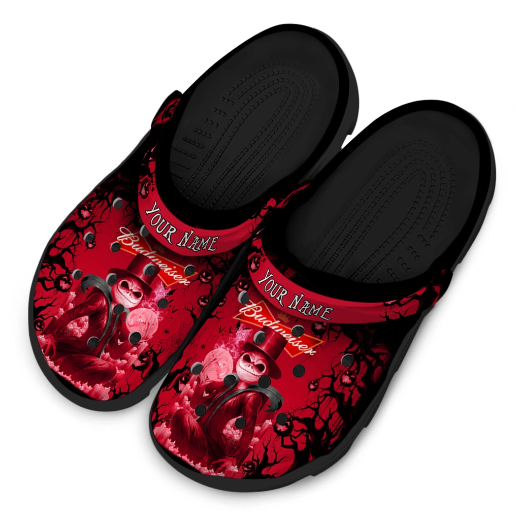 custom-budweiser-mystic-spooky-red-black-clogs-latest-model-hey-clogs.webp