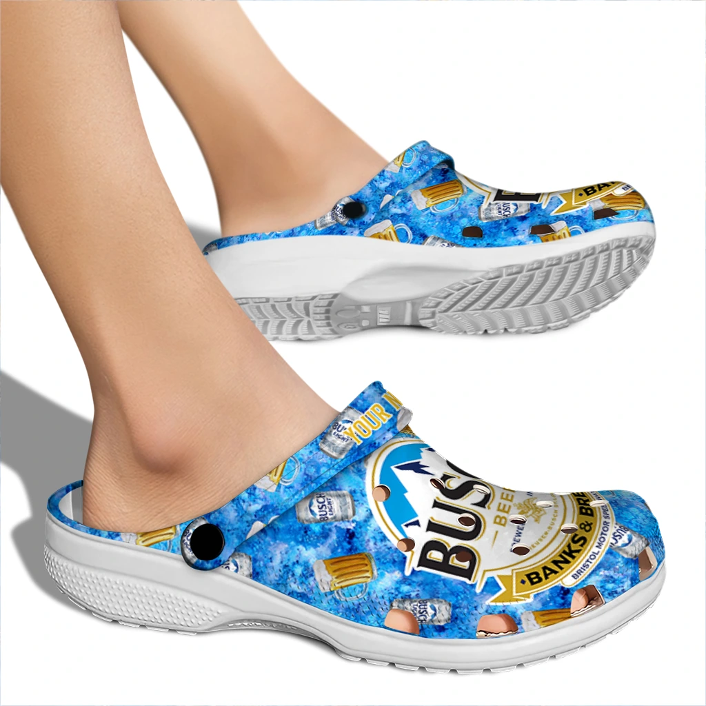 custom-busch-light-beer-mug-blue-yellow-clogs-fashion-forward-hey-clogs.webp