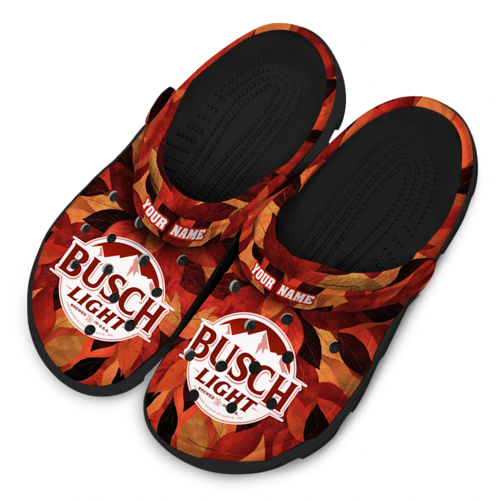 custom-busch-light-leaf-mosaic-red-orange-clogs-latest-model-hey-clogs.webp