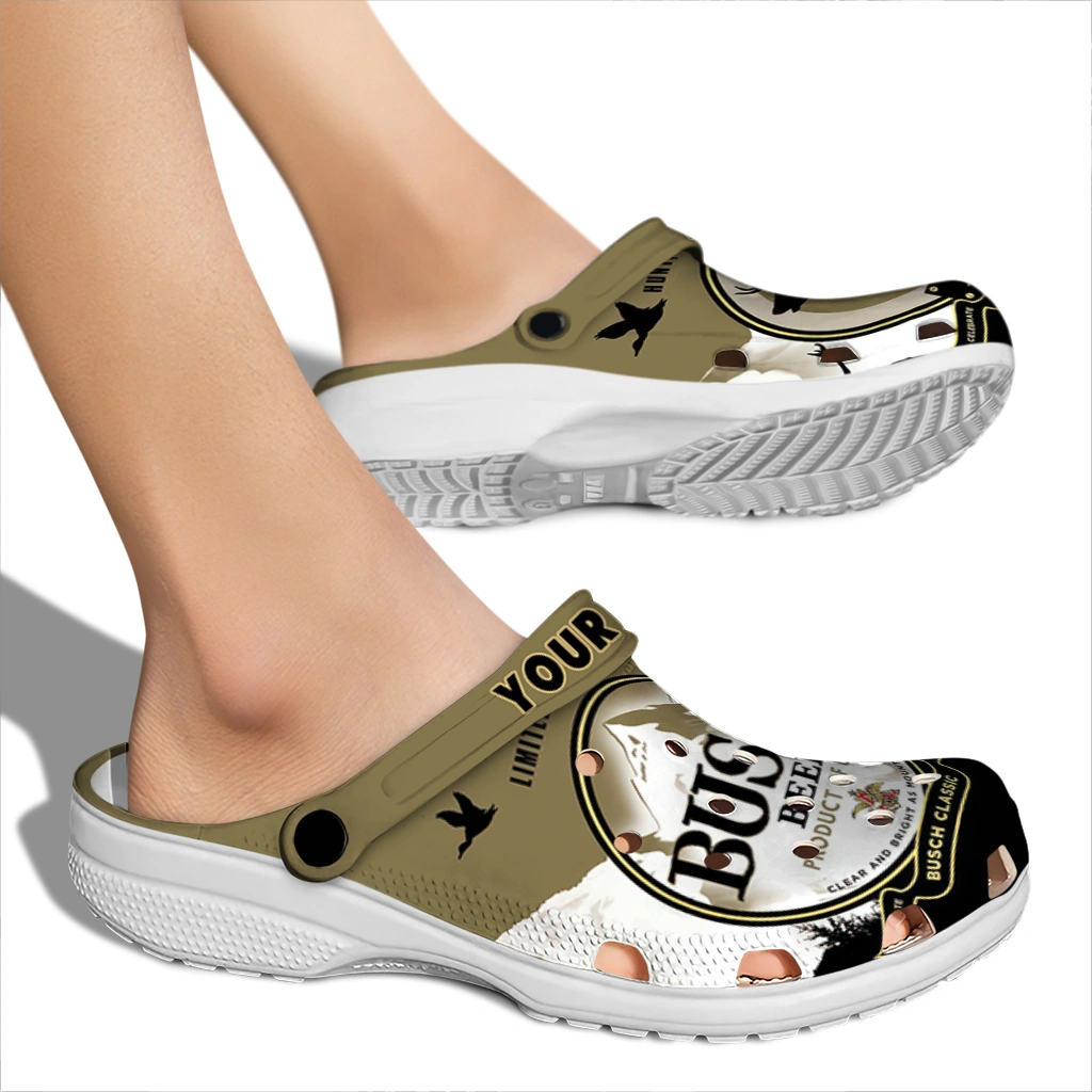 custom-busch-light-trophy-can-brown-black-clogs-fashion-forward-hey-clogs.webp