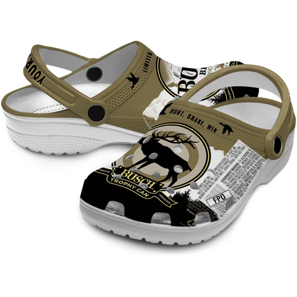 custom-busch-light-trophy-can-brown-black-clogs-high-quality-hey-clogs.webp