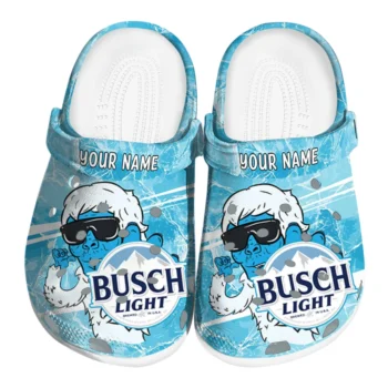 Custom Busch Light Yeti Sunglasses Blue White Clogs