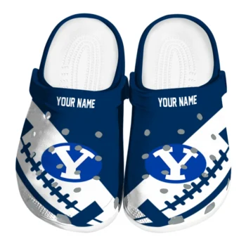 Custom BYU Cougars Football Motif Clogs