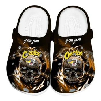 Custom Cheetos Paw Impact Black Yellow Clogs