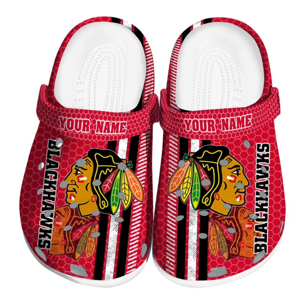 custom-chicago-blackhawks-contrasting-stripes-clogs-best-selling custom chicago blackhawks contrasting stripes clogs best selling