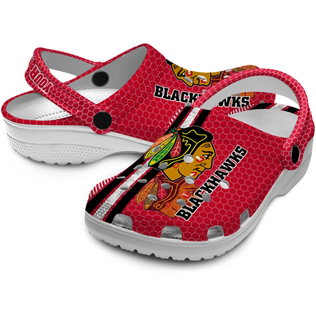 custom-chicago-blackhawks-contrasting-stripes-clogs-high-quality