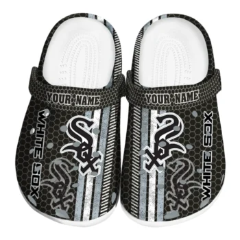 Custom Chicago White Sox Contrasting Stripes Clogs