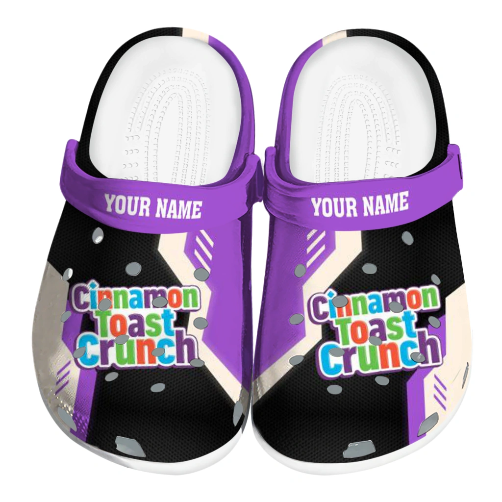custom-cinamon-toast-crunch-bright-letters-purple-black-clogs-best-selling-hey-clogs.webp custom cinamon toast crunch bright letters purple black clogs best selling hey clogs