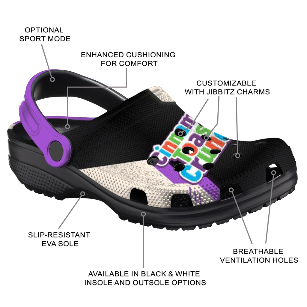 custom-cinamon-toast-crunch-bright-letters-purple-black-clogs-new-arrival-hey-clogs.webp
