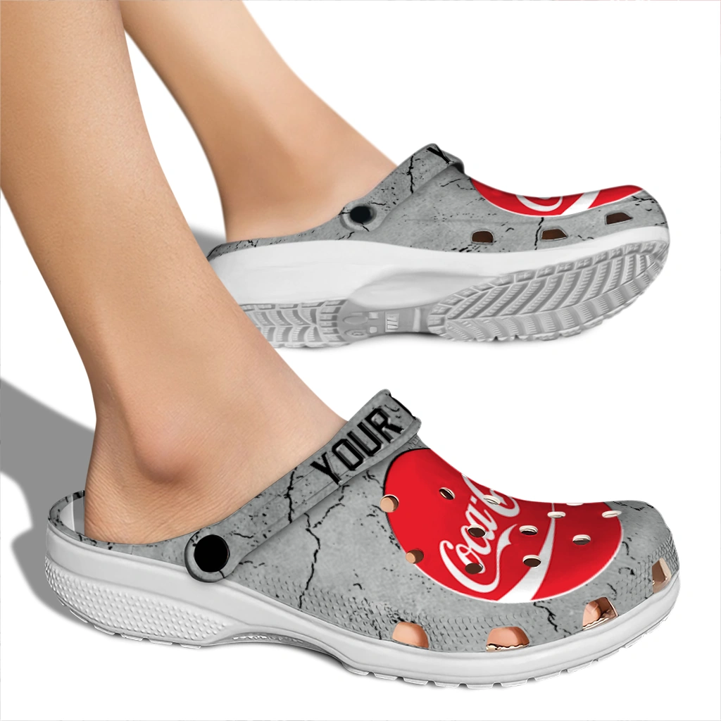 custom-coca-cola-cracked-concrete-effect-gray-red-clogs-fashion-forward-hey-clogs.webp