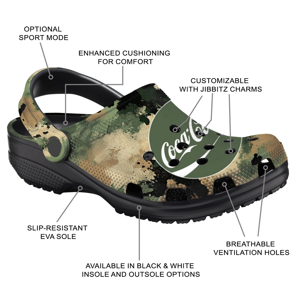 custom-coca-cola-green-camouflage-green-brown-clogs-new-arrival-hey-clogs.webp