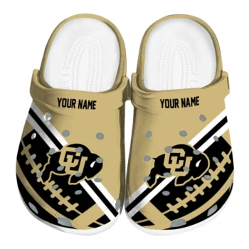 Custom Colorado Buffaloes Football Motif Clogs