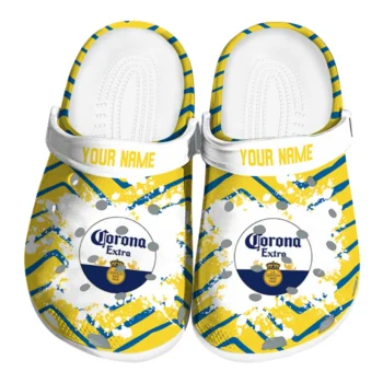 Custom Corona Beer Cap Pop Yellow Blue Clogs
