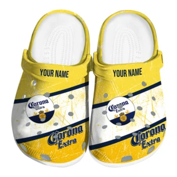 Custom Corona Beer Corona League Yellow White Clogs