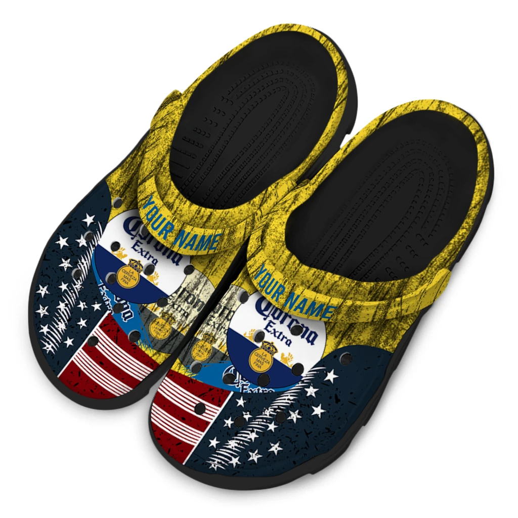custom-corona-beer-distressed-effect-yellow-blue-clogs-latest-model-hey-clogs.webp