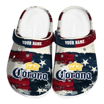 Custom Corona Beer Flag Vintage Red White Clogs