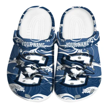 Custom Creighton Bluejays Wave Flow Clogs