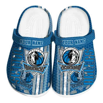 Custom Dallas Mavericks Contrasting Stripes Clogs