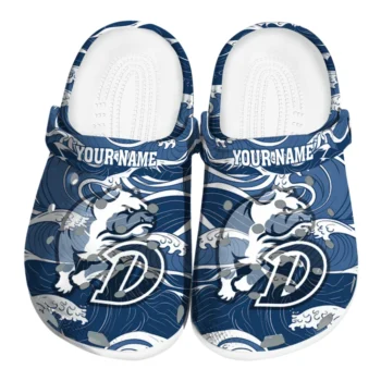 Custom Drake Bulldogs Wave Flow Clogs