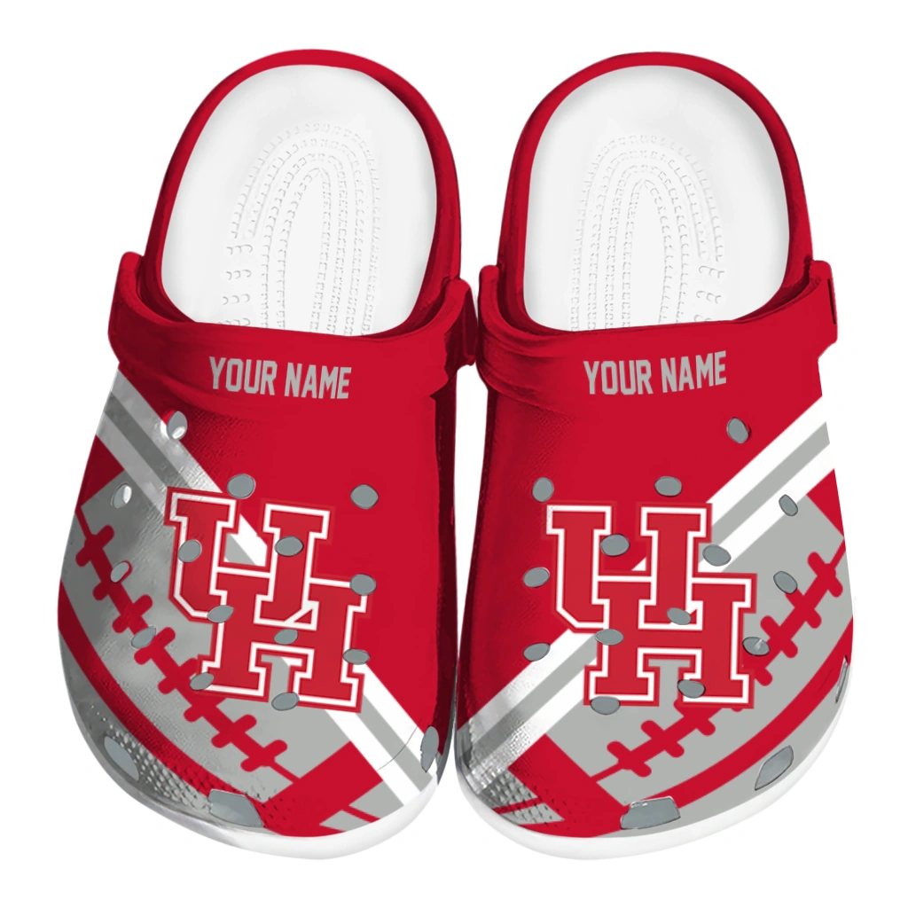 custom-houston-cougars-football-motif-clogs-best-selling custom houston cougars football motif clogs best selling