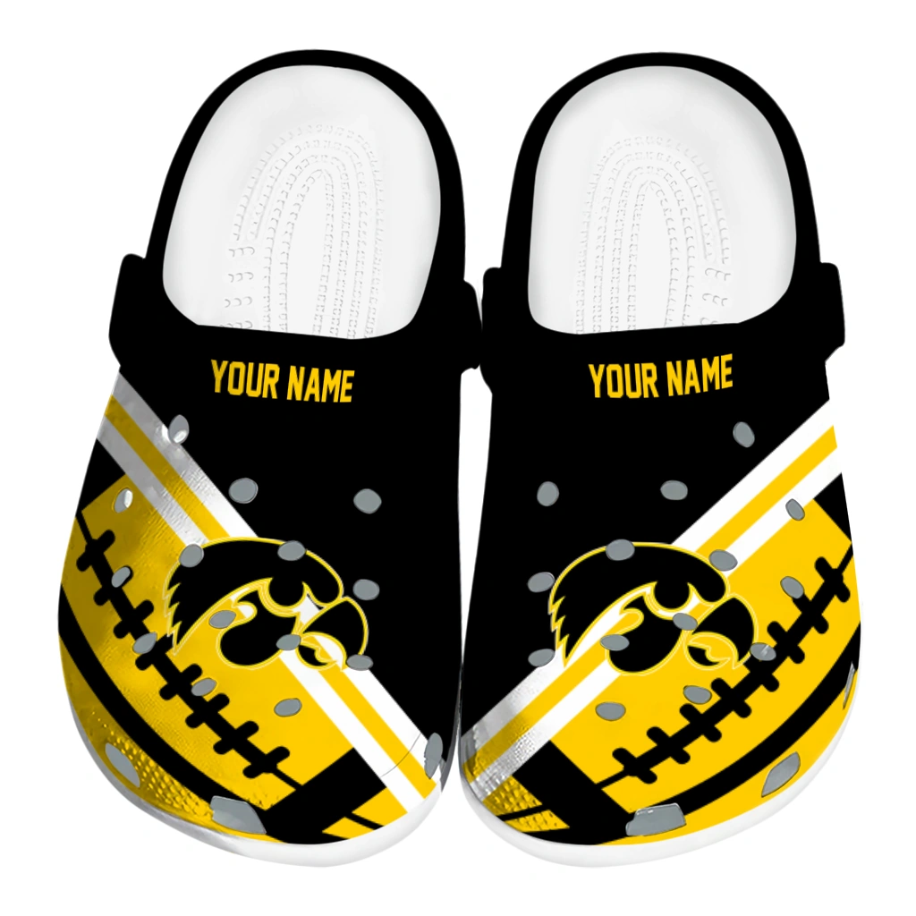 custom-iowa-hawkeyes-football-motif-clogs-best-selling custom iowa hawkeyes football motif clogs best selling