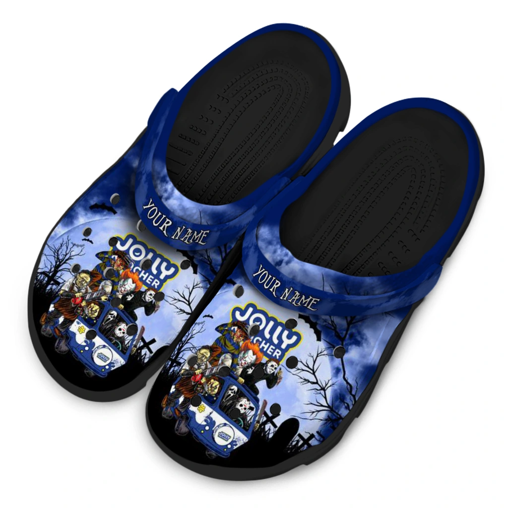 custom-jolly-rancher-spooky-crew-blue-black-clogs-latest-model-hey-clogs.webp