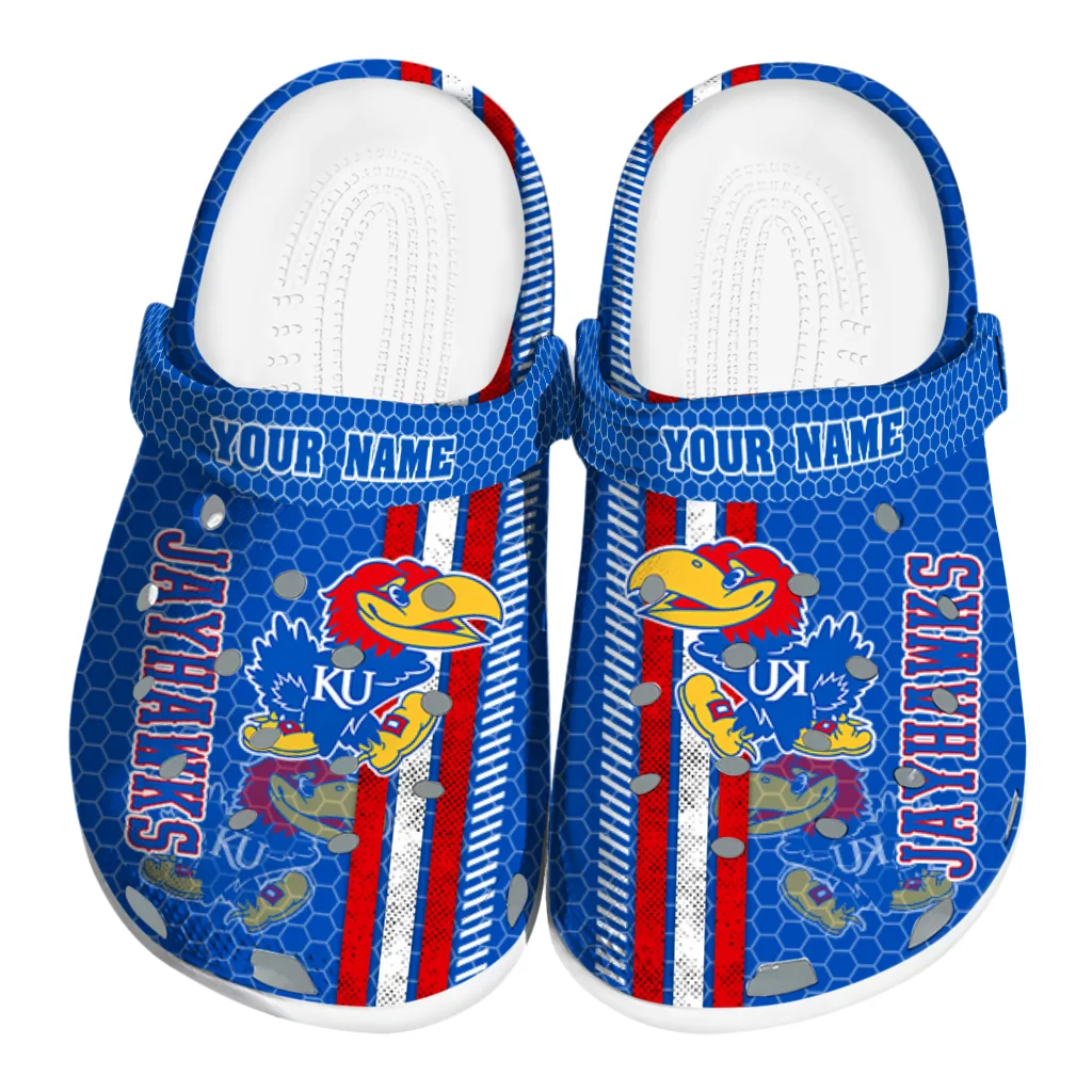 custom-kansas-jayhawks-contrasting-stripes-clogs-best-selling custom kansas jayhawks contrasting stripes clogs best selling