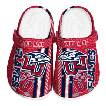 Custom Liberty Flames Contrasting Stripes Clogs