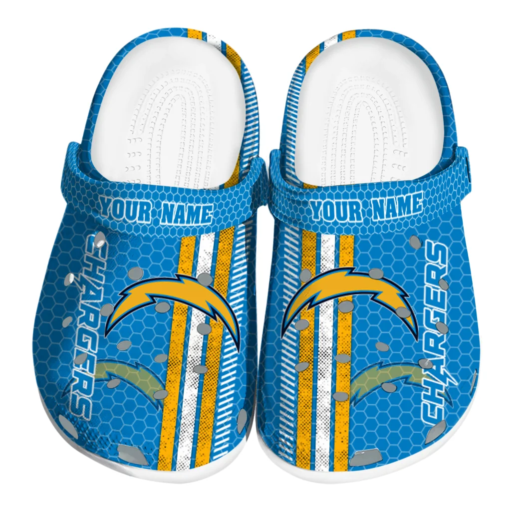 custom-los-angeles-chargers-contrasting-stripes-clogs-best-selling custom los angeles chargers contrasting stripes clogs best selling