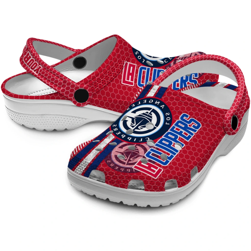 custom-los-angeles-clippers-contrasting-stripes-clogs-high-quality