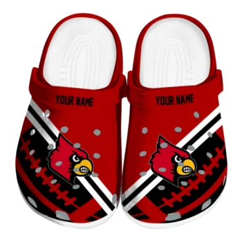Custom Louisville Cardinals Football Motif Clogs