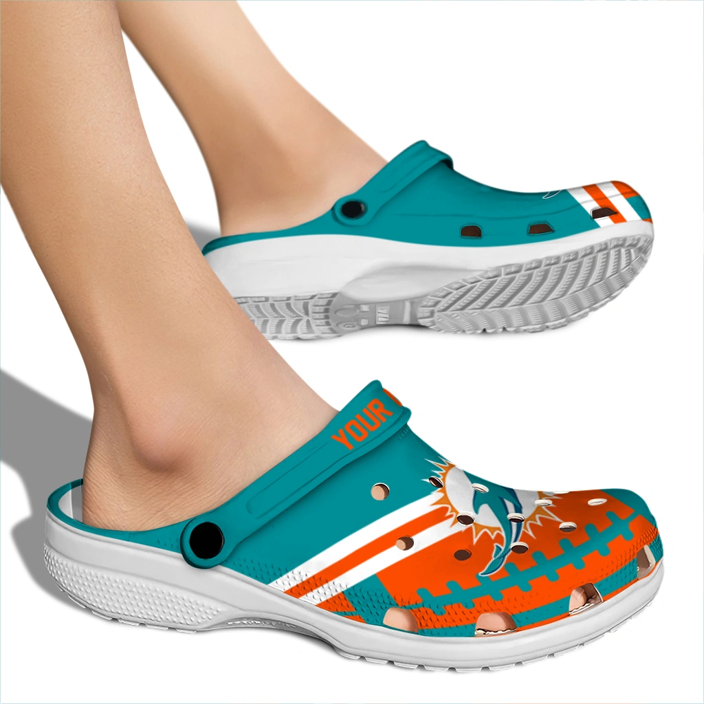 custom-miami-dolphins-football-motif-clogs-fashion-forward