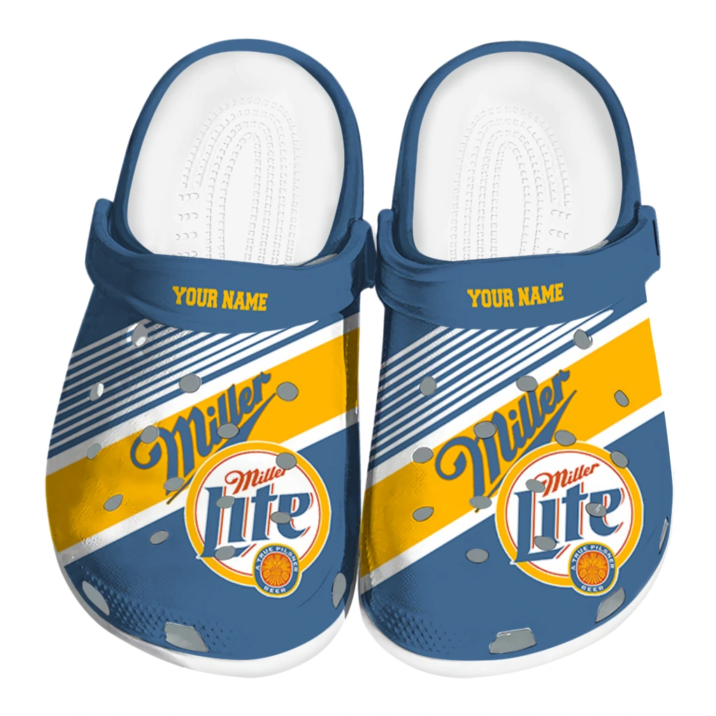 custom-miller-lite-cola-badge-blue-yellow-clogs-best-selling-hey-clogs.webp custom miller lite cola badge blue yellow clogs best selling hey clogs